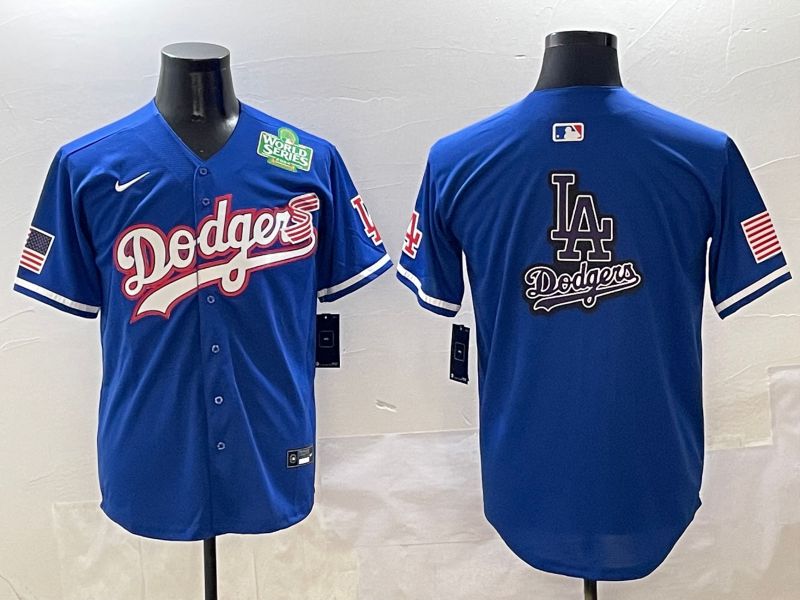 Men Los Angeles Dodgers Blank Blue Second generation Joint Name Nike 2025 MLB Jersey style 25